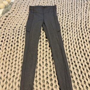 lululemon athletica wunder under heather gray leggings